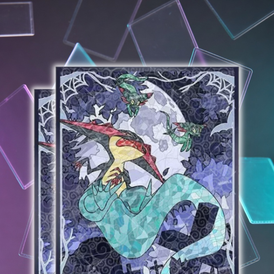 【裝飾卡套】多龍巴魯托 玻璃彩繪卡套【鐳射閃】 — Hachi TCG | Pokémon TCG 香港