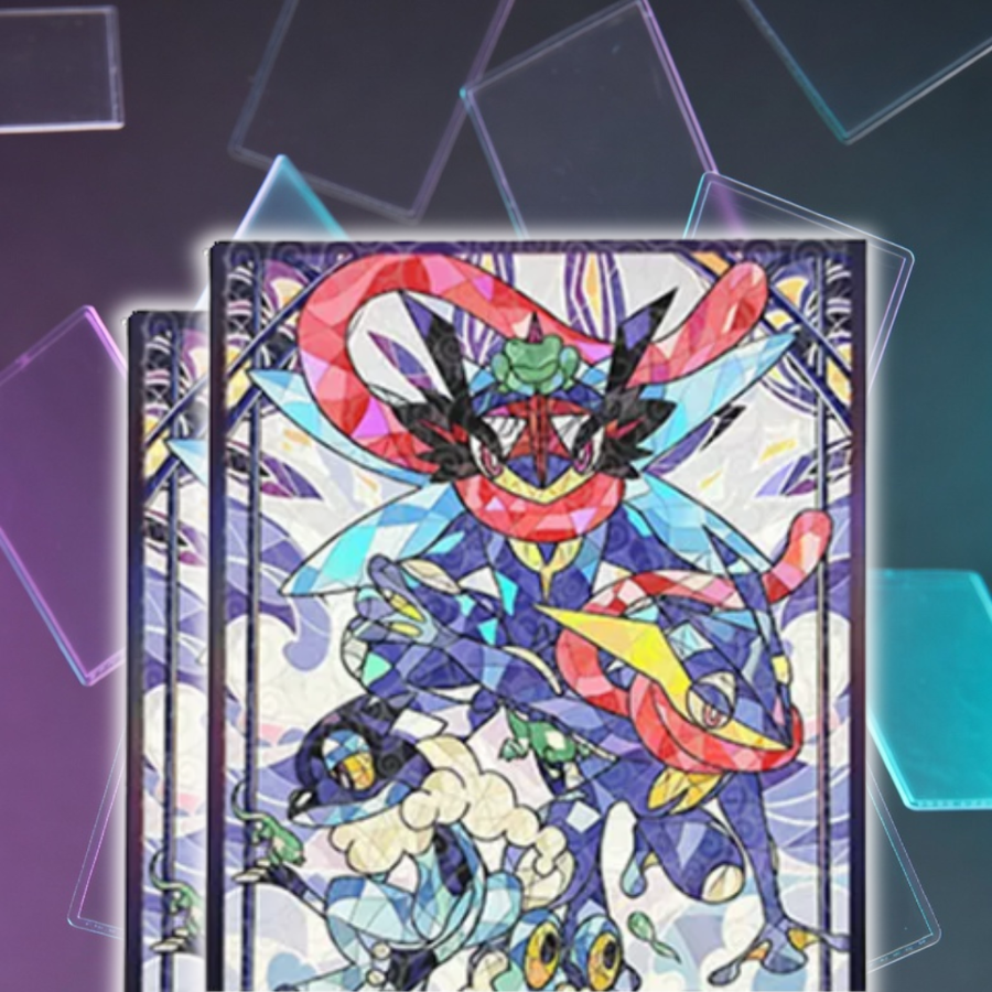 【裝飾卡套】甲賀忍蛙 玻璃彩繪卡套【鐳射閃】 — Hachi TCG | Pokémon TCG 香港