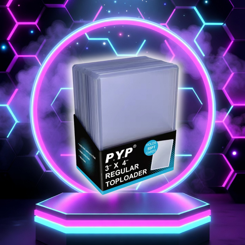 【PYP】透明普通 Toploader 卡磚 3" x 4" 55PT — Hachi TCG | 商品圖